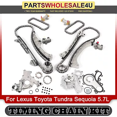 Timing Chain Kit Oil & Water Pump for 2007-2020 Lexus Toyota Tundra Sequoia 5.7L - Image 1 of 4