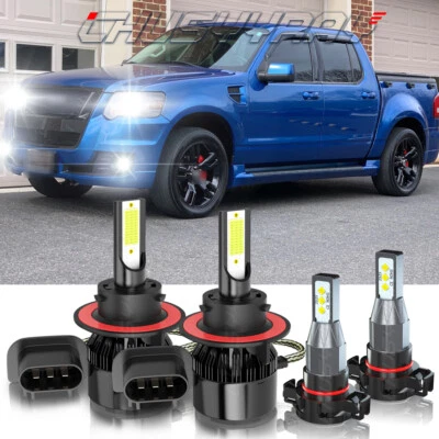 Farol de LED + lâmpadas de neblina para Ford Explorer Sport Trac Adrenalin 2008-2010 - Imagem 1 de 4