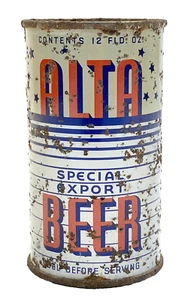 RARE 1930s Grace Brewery Los Angeles Alta Beer can Opening Instruction Flat Top - Picture 1 of 15
