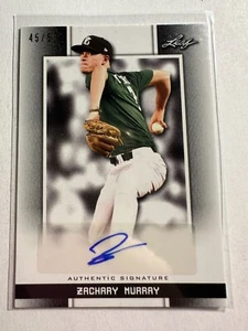 K109,375 - 2019 Leaf PG National Showcase Auto Black #BAZM1 Zachary Murray #/50 - Picture 1 of 1