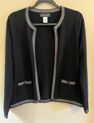 Cárdigan Jones New York para mujer 100 % cachemir frente abierto talla S Foto 1 de 4