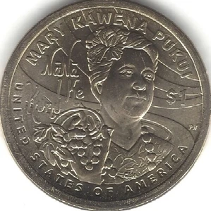 2025-P, NATIVE AMERICAN DOLLAR, Mary Kawena Pului (U.S. COIN, MONEY, COLLECTIBLE - Picture 1 of 2