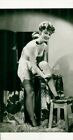 Org 40s-60s Semi Nude Real Photo- Brunette- Undresses- Stockings- Heels- Legs