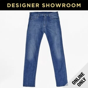 Armani Jeans Men's Slim Fit Stone Wash Jeans - Picture 1 of 4