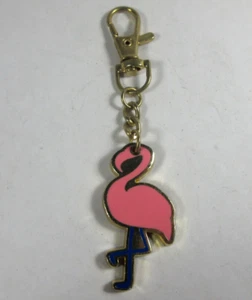 Llavero llavero metal de pie rosa flamenco pájaro aves llavero llavero - Imagen 1 de 5