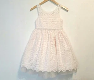 ABITO SMANICATO PRINCIPESSA AMERICANA ROSA AVORIO PIZZO BAMBINA TG 8 LUNGHEZZA MEDIA - Foto 1 di 13