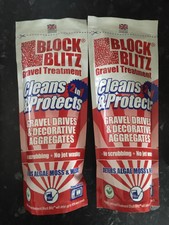 2x Block Blitz Gravel Treatment 380g Gravel And Decorative Aggregates Cleaner