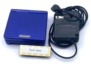 Nintendo GAMEBOY ADVANCE SP Black w/ Cartridge GBA Handheld Console System - Picture 1 of 22