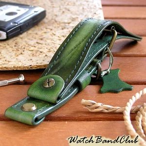 24mm GRÜN MILITÄR ECHT LEDER UHRENARMBAND WW2 ARMBAND FLIEGER UHRENARMBAND - Bild 1 von 12