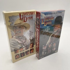 Lonesome Dove & Return To VHS Tape NEW NOS Still Sealed Lot Of 2 - Picture 1 of 13