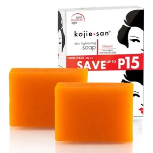 Original Kojie San Skin Whitening Kojic Acid Soap 65g x 2 Bars EXP 7/7/24 - Picture 1 of 5