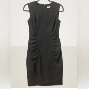 Vestido Calvin Klein Gris Acanalado Talla 14 - Imagen 1 de 7