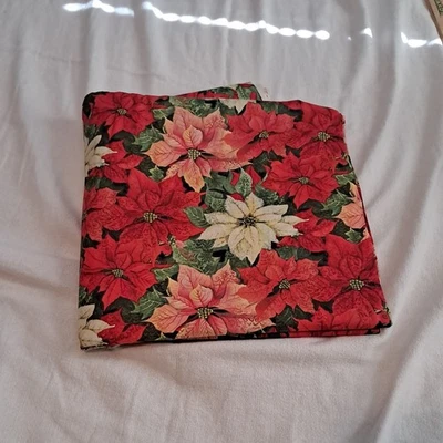 Telas artesanales de edredón de costura de algodón de 5 1/2 yardas Susan Winget de Poinsettia #67368 empaquetadas Foto 1 de 4