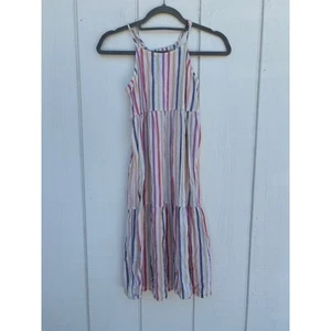 Old Navy Girls Maxi Dress, Striped, Tiered, Size L - Picture 1 of 4
