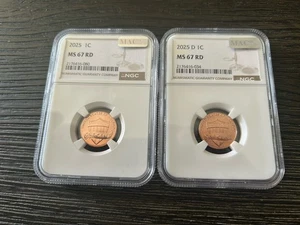 2025 P&D Lincoln Cent Ms 67 - Picture 1 of 7
