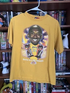 Vintage 2000s Majestic 2-Peat NBA MVP Award Kobe Bryant Lakers Shirt Medium - Picture 1 of 7