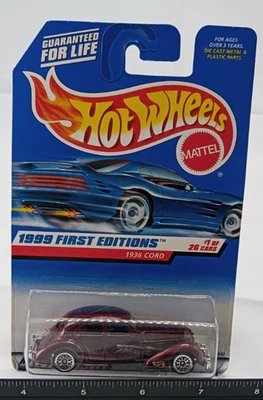 Hot Wheels 1999 First Editions Car # 1 Of 26 1936 Card NEW - Image 1 of 4