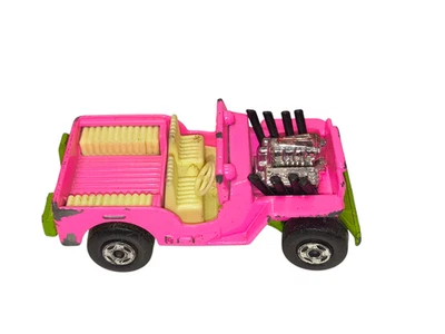 1971 Matchbox Lesney Superfast No. 2 Jeep Hot Rod Pink/Green - Image 1 of 3