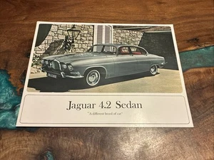 1965 Jaguar 4.2 Sedan Dealer & Showroom Automobile Sales Brochure - Picture 1 of 2