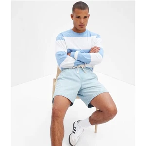 Nuevo Pantalones Cortos Gap Para Hombres Talla XL Azul Denim Fácil de Tirar 7" Bolsillos entrepierna Nuevos con Etiquetas - Imagen 1 de 8