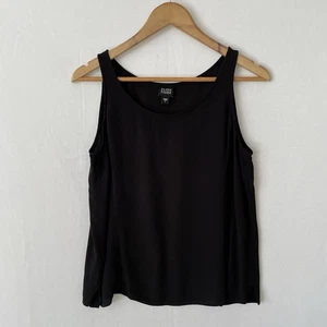 Eileen Fisher Damen Größe Large U-Ausschnitt Tanktop Viskose schwarz - Bild 1 von 6