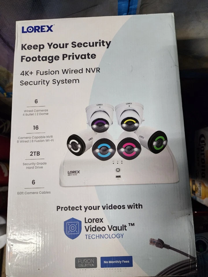 Lorex 4K+ UHD 12MP Wired Security Camera System with 6 Cameras & 2TB HDD - Image 1 of 1