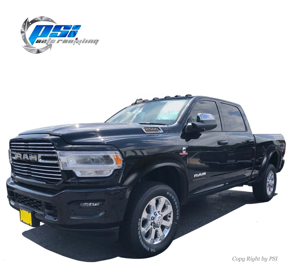 Extension Style Fender Flares Fits Ram 2500 3500 2019-2025 Full Set, Paintable Foto 1 de 4