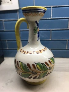 Vintage Ceramic Pitcher-jug-vase signed P. Arzobispo M.A.  Toledo, Spain - Picture 1 of 3
