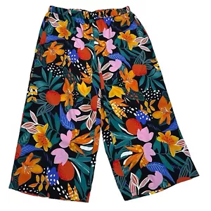 BloomChic Women's Tropical Print Mid Rise Pocket Pants Size 22-24 3X - Picture 1 of 8