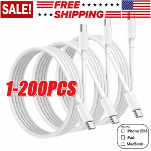 Großhandel USB-C auf USB-C Kabel Schnell Ladekabel für iPhone 16/15/Plus/ProMax/iPad - Bild 1 von 11