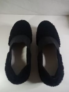 Opening Ceremony CICI CURLY SLIP ON Platform Sneakers, Black Shearling EU36 UK4  - Picture 1 of 9
