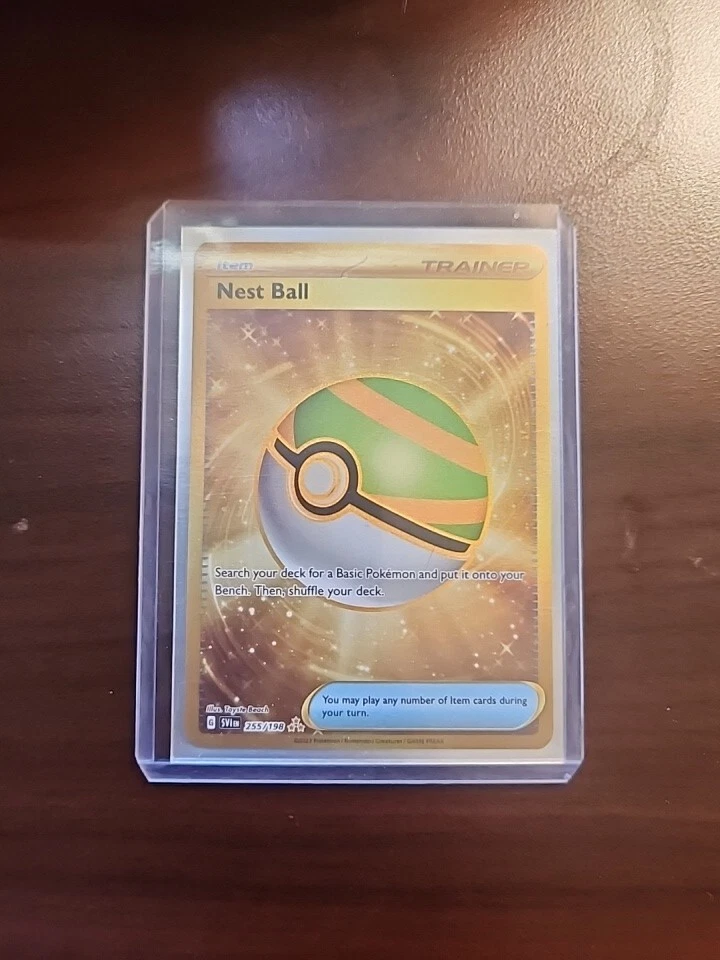 Pokémon TCG - Nest Ball 255/198 Gold Hyper Rare  -  Scarlet & Violet Base NM - Image 1 of 1