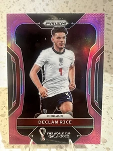 2022 Panini Prizm World Cup Qatar Pink Prizm Declan Rice #85 - Picture 1 of 2