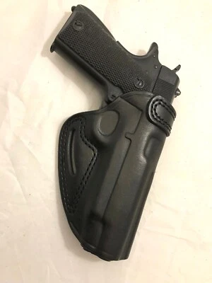 MASTER'S PREMIUM LEATHER Premium Leather Belt Holster COLT / KIMBER / RUGER 1911 5" bbl - (# 7011 BLK)