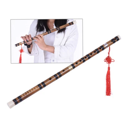 Flauta de bambú amarga hecha a mano/dizi llave E instrumento de viento tradicional chino K8T7 Foto 1 de 4