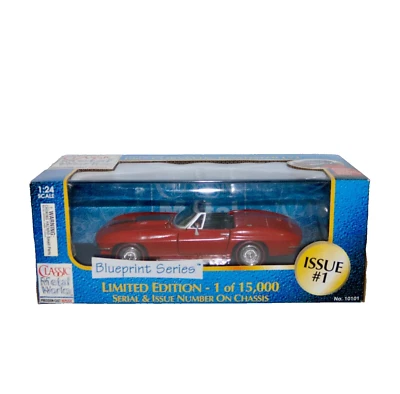 1967 Chevrolet Corvette Roadster L71 Classic Metal Work Blueprint Series LE 1:24 - Image 1 of 4