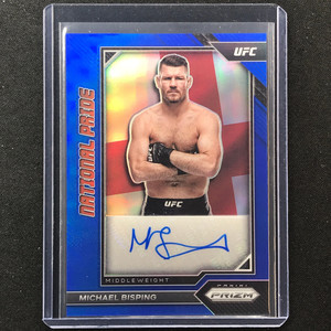 2023 Chronicles UFC MICHAEL BISPING Prizm National Pride Auto Blue 17/49
