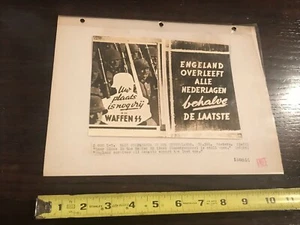 NAZI Propanganda Photos.  As found.  NETHERLAND.  INFORMATION BUREAU. - Picture 1 of 5