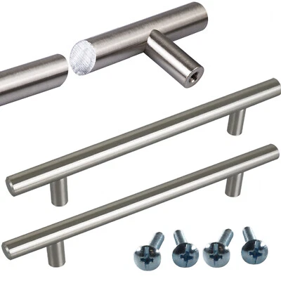 Möbelgriffe Relinggriff EDELSTAHL Stangengriffe Küchengriffe Schrankgriff MASSIV - Bild 1 von 4