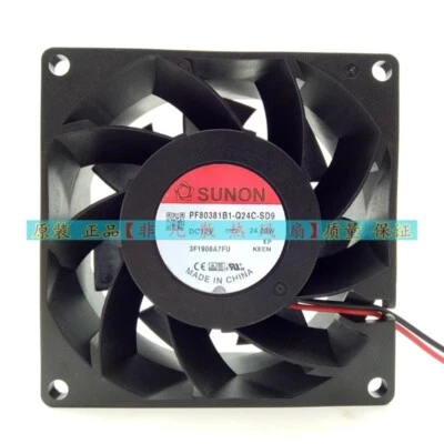 SUNON PF80381B1-Q24C-SD9 000C-F99 DC12V 24.00W Cooling Fan - Image 1 of 4