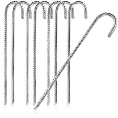 8x XL Bodenanker aus massivem Stahl - extrem stabile Erdanker für Zelte - 38 cm - Bild 1 von 4