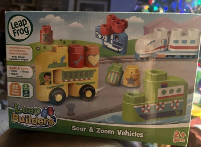 Leap Frog Leap Builders Soar and Zoom Vehicles Learning Blocks Toy 2+ years New - Image 1 of 4