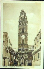 cartolina Gaeta Campanile del Duomo f.piccolo viaggiata 1943