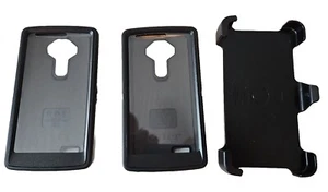 2 OtterBox Defender Series Black Cases for LG G4 + 1 Belt Clip New In Boxes! - Picture 1 of 4