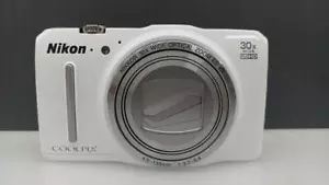 [ Excellent + ] Nikon COOLPIX S9700 16.0 MP Digital Camera White Tested English - Picture 1 of 7