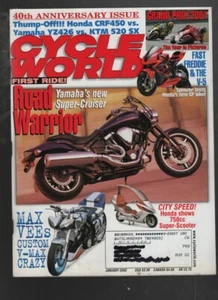 Cycle World January 2002 40th Anniversary Issue 41.1 053122EBNON - Imagen 1 de 2
