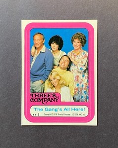 1978 Topps Three's Company THE GANG'S ALL HERE! #5 Season 1 Sticker