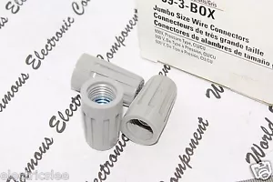 10 piezas - CONECTORES/TUERCAS DE CABLE TAMAÑO JUMBO GRIS COOPER 99-3 8-14AWG - Imagen 1 de 3