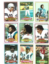 1980 Topps Football Cards Complete Your Set 