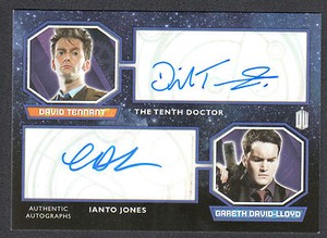 DOCTOR WHO (Topps 2015) AUTOGRAPH CARD DUAL DAVID TENNANT & GARETH DAVID-LLOYD